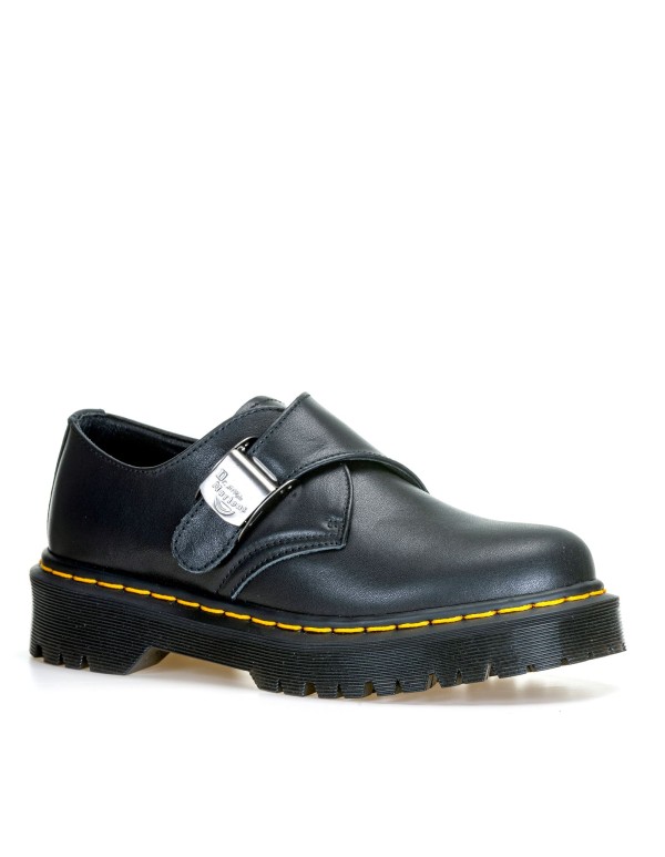 БОТИНКИ DR MARTENS 1461 Buckle Pull Up OXFORD BLACK