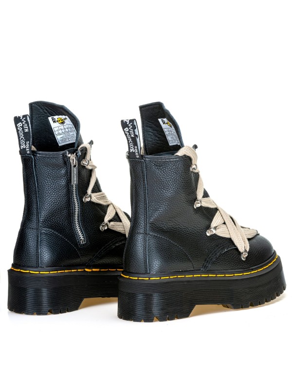 DR MARTENS 1460 RICK OWENS LEATHER PLATFORM BOOTS DR MARTENS 1460 RICK OWENS LEATHER PLATFORM BOOTS