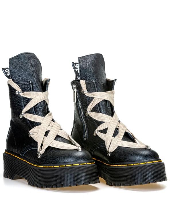 DR MARTENS 1460 RICK OWENS LEATHER PLATFORM BOOTS DR MARTENS 1460 RICK OWENS LEATHER PLATFORM BOOTS