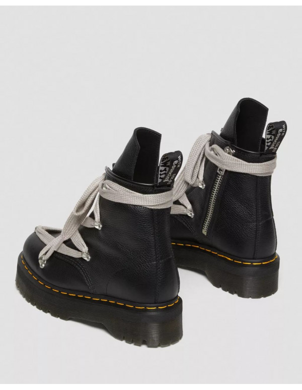 DR MARTENS 1460 RICK OWENS LEATHER PLATFORM BOOTS