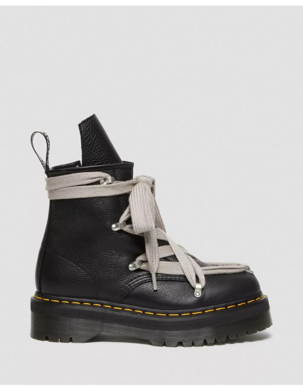 DR MARTENS 1460 RICK OWENS LEATHER PLATFORM BOOTS