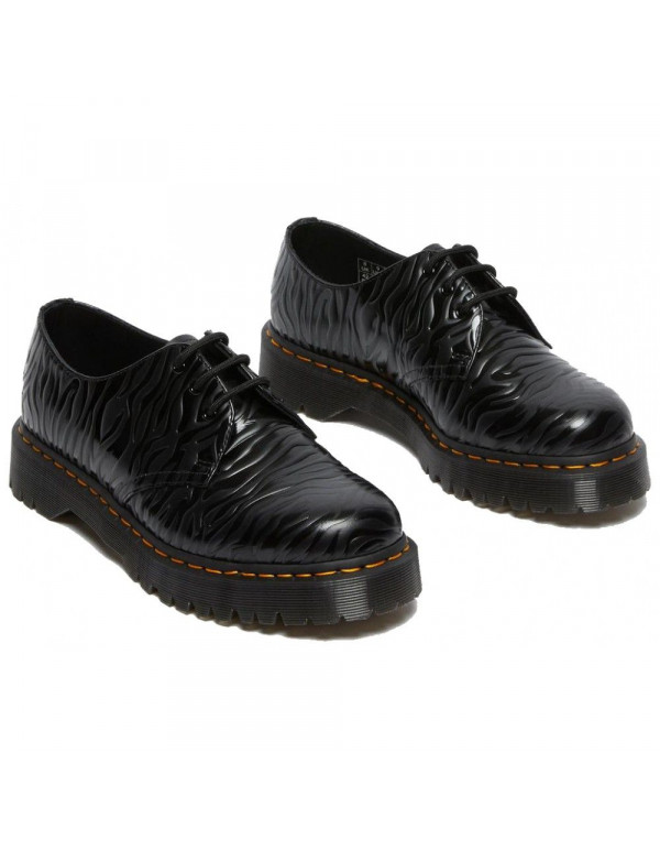 DR MARTENS 1461 BEX ZEBRA EMBOSS LEATHER OXFORD