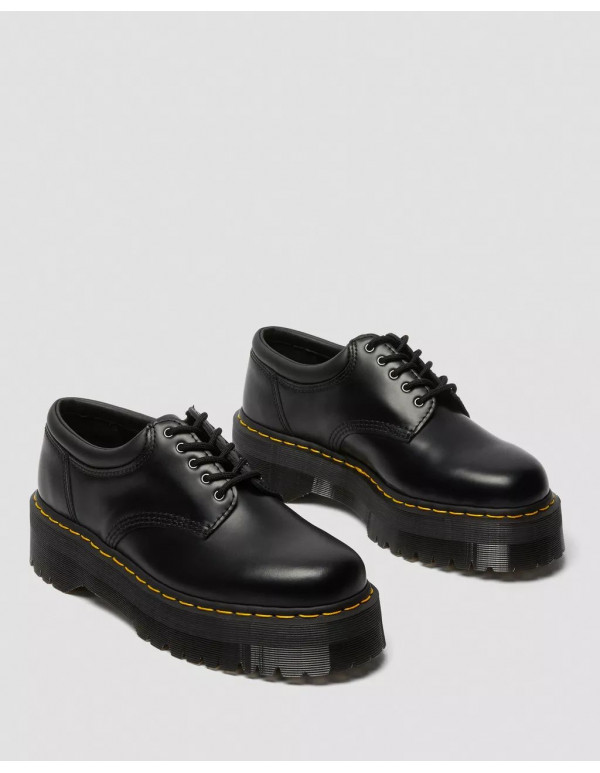 DR MARTENS 8053 LEATHER PLATFORM CASUAL SHOES