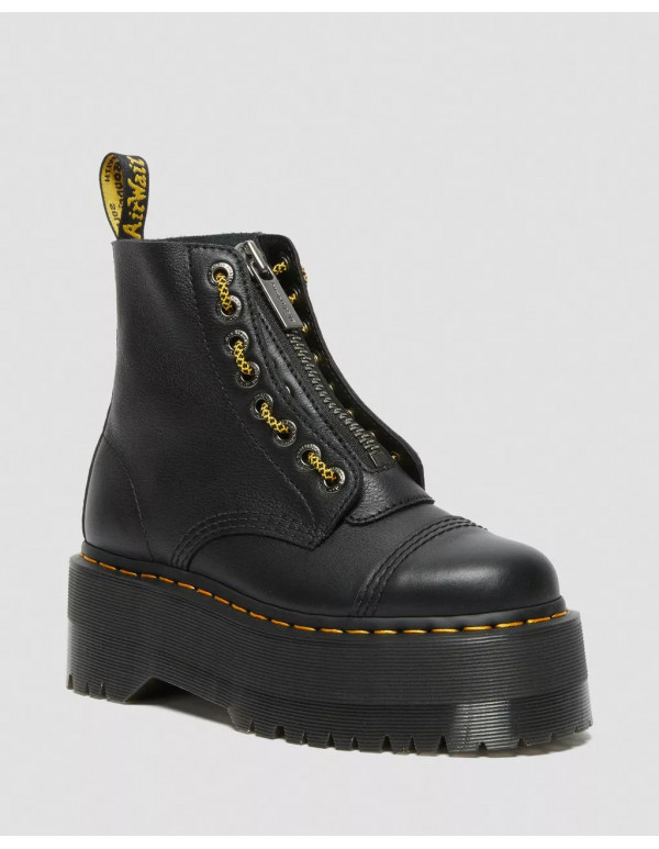 DR MARTENS SINCLAIR MAX PISA LEATHER PLATFORM BOOTS