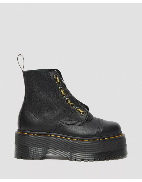 DR MARTENS SINCLAIR MAX PISA LEATHER PLATFORM BOOTS